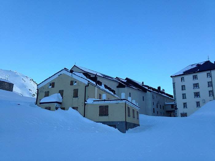 ski de randonnée, suisse, grand saint bernard, hiver
