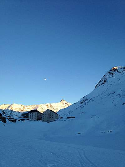ski de randonnée, suisse, grand saint bernard, hiver