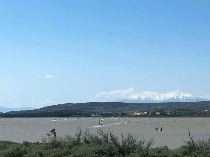 windsurf, kite, planche à voile, aude, étangs, vent, occitanie