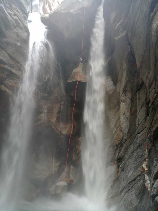 rappel canyoning tessin